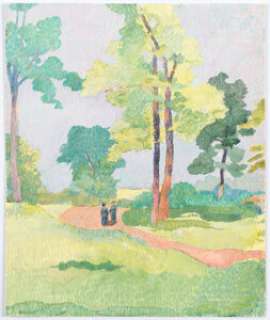 John Held Jr. - Military Man and Park Scene Two-Sided Painting Original Art (c. 1920s). A dual-image delight: - | Heritage