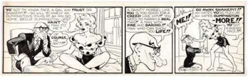 Al Capp Li’l Abner Daily Comic Strip Daisy Mae "Nancy O" Original Art dated 1-15-49 (King Features - | Heritage