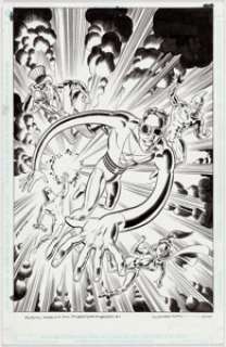 Hilary Barta Plastic Man and the Freedom Fighters #1 Cover Original Art (DC, 2015). A Golden Age fan‘s delight, -