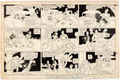 Paul Robinson Etta Kett Sunday Comic Strip Original Art dated 5-1-38 (King Features Syndicate, 1938). Etta‘s -