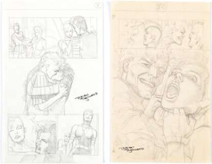 Brian Bolland Camelot 3000 #7 and 11 Preliminary Artwork Sir Tristan Original Art Group of 2 (DC, 1983-84). Two - | Heritage