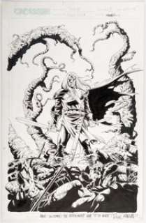 Paul Ryan and Rick Magyar Crux #17 Cover Original Art (CrossGen, 2002). Dramatic cover featuring Aristophanes. - | Heritage