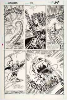 John Buscema and Tom Palmer The Avengers #293 Page 14 Original Art (Marvel, 1988). Featuring Thor, She-Hulk, - | Heritage