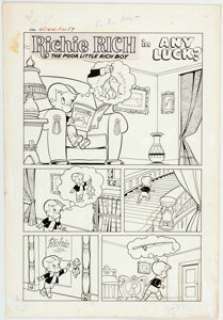 Warren Kremer Little Dot #49 Complete 5-Page Story Original Art (Harvey Comics, 1959). This unusual pantomime - | Heritage