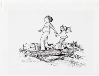 Lynn Johnston For Better or Worse Website Illustration Original Art and Letter Group of 3 (2017).... (Total: 3 Items) | Heritage