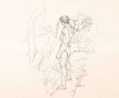 Neal Adams Tarzan Unused Illustration Original Art (c. 1975).... | Heritage