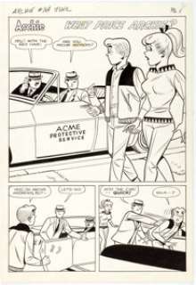 Harry Lucey and Mario Acquaviva Archie #164: "What Price Archie?" Complete 6-Page Story Original Art (Archie Comic... (Total: 6 Original Art) | Heritage