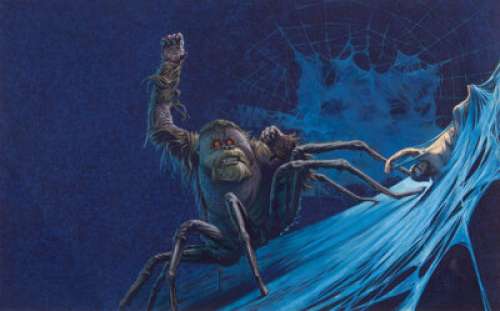 Richard Clifton-Dey Lord of the Spiders Paperback Book Cover Painting Original Art (New English Library,1975).... | Heritage