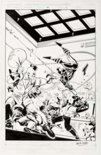 Andy Kuhn and Harry Candelario Spider-Man Unlimited #5 Story Page 1 Original Art (Marvel, 2000)....