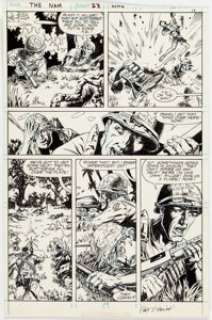Wayne Vansant and Geof Isherwood The ‘Nam #28 and #33 Panel Pages Original Art Group of 2 (Marvel, 1989).... (Total: 2 Original Art)