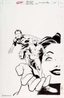 Cary Nord and Mark Lipka Green Lantern/Atom #1 Cover Original Art (DC, 2000)....
