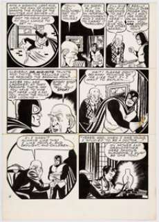 Stan Aschmeier All-American Comics Unpublished Story Page 5 Doctor Mid-Nite Original Art (DC, c. 1947)....