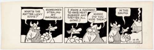 Dik Browne Hagar the Horrible Daily Comic Strip Original Art 12-15-76 (King Features Syndicate, 1976).... | Heritage