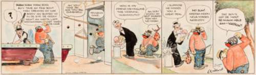 Frank Willard Moon Mullins Hand-Colored Daily Comic Strip Original Art (Chicago Tribune, 1924).... | Heritage