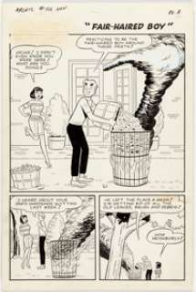 Harry Lucey and Vincent DeCarlo Archie #168 Complete 6-Page Story, "Fair-Haired Boy," Original Art (Archie Comics,... (Total: 6 Original Art) | Heritage
