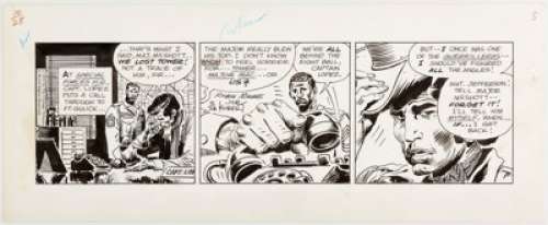 Joe Kubert Tales of the Green Beret Daily Comic Strip Original Art dated 10-28-66 (Chicago Tribune, 1966).... | Heritage
