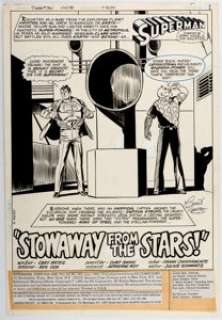 Curt Swan and Frank Chiaramonte Superman #361 Splash Page 1 Original Art (DC, 1981).... | Heritage