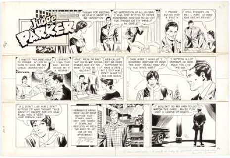 Harold LeDoux Judge Parker Sunday Comic Strip Original Art dated 12-8-68 (Field Enterprises, 1968).... | Heritage