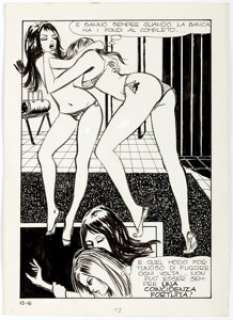 Milo Manara Genius #12 Page 16 Original Art (Furio Viano Editoré, 1969).... | Heritage