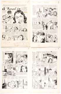 Sid Greene and Nick Zuran Intimate Love #21 Complete 8-Page Pre-Code Story "A Fool in Love" Original Art (Standard... | Heritage