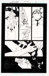  - Mick Gray Batman and Robin #21 Story Page 15 Original Art Group of 2 (DC Comics, 2011).
 ...