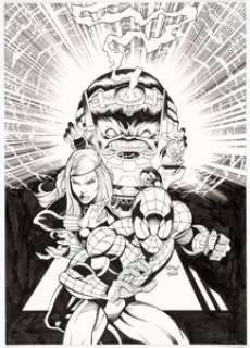  - Dylan Teague Spectacular Spider-Man #122 Cover (Marvel UK, 2005) ...