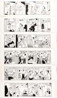 Phil Berube Oh, Diana! Daily Comic Strip Original Art Group of 25 (AP Newsfeatures, c. late 1940s). ... (Total: 25 Original Art)