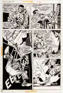 George Tuska and Billy Graham Hero for Hire #3 Story Page 12 Original Art (Marvel, 1972).... | Heritage