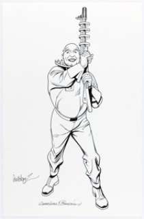 Brett Breeding - Mr. Freeze Illustration Original Art (2014)....