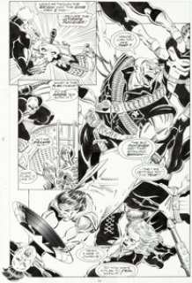 Jim Valentino and Steve Montano Guardians of the Galaxy #20 Splash Page 10 Original Art (Marvel, 1992).... | Heritage
