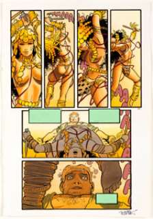 Peter Snejbjerg and Teddy Kristiansen Tarzan: Love, Lies, and the Lost City Story Page 24 Original Art (Malibu, -