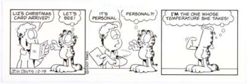 Jim Davis Garfield Daily Comic Strip Original Art dated 12-19-2007 (Paws/United Feature Syndicate, 2007). This - | Heritage
