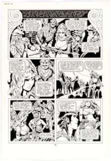 Frank Thorne 1994 "Ghita of Alizarr" Story Page 44 Original Art (Warren, 1980). Ghita speaks of the - | Heritage