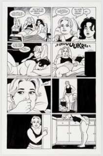 Jaime Hernandez Love and Rockets V2#6 Story Page 10 Maggie Original Art (Fantagraphics, 2002). Maggie and Vivian - | Heritage