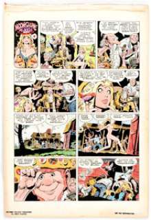 Frank Thorne Playboy Moonshine McJugs Complete 1-Page Story Original Art (HMH, 1980s).... | Heritage