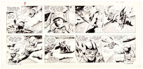 Dan Barry and Bob Fujitani Flash Gordon Sunday Comic Strip Original Art dated 10-8-78 (King Features, 1978). The - | Heritage