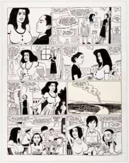 Gilbert Hernandez Love and Rockets #39 Story Page 5 Luba Original Art (Fantagraphics, 1992). From "Poison - | Heritage