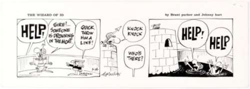 Brant Parker Wizard of Id Daily Comic Strip Original Art dated 1-14-70 (Field Enterprises, 1970).... | Heritage