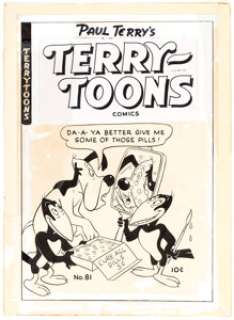 Art Bartsch (attributed) Terry- Toons Comics #81 Cover Original Art (St. John Publ., 1950)... | Heritage