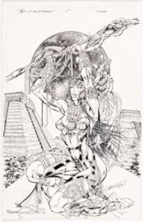 Richard Bennett Tales of the Witchblade #5 Cover Original Art (Image, 1998).... | Heritage