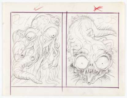Wally Wood "Roy" and "Bob" Monster Illustrations Original Art (c. 1960-70s).... | Heritage