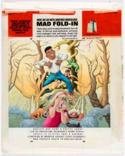 Al Jaffee | MAD #318 Inside Back Cover Fold-In Illustration Painting Original Art (EC, 1993). | Heritage