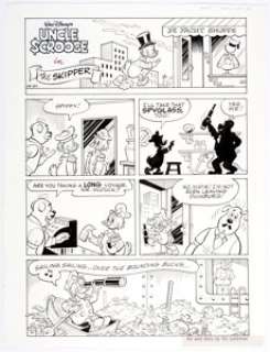 Vic Lockman - Walt Disney‘s Uncle Scrooge #286 Inside Back Cover Complete 1-Page Story Original Art (Gladstone, 1994).