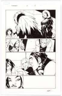 Humberto Ramos and Dave Meikis - Runaways #3 Story Page 5 (Marvel, 2008).