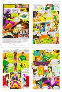 Anthony Tollin - Green Lantern #138 Complete 17-Page Production Color Guides (DC, 1981).