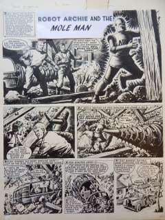Kearon, Edward | Original page  - Robot Archie  - Robot Archie and the Mole Men  - (1964) | Catawiki