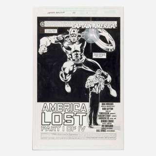 Dan Jurgens and Bob Layton, Captain America #45 Story Page 1 Original Art (Marvel Comics, 1998) | Landry Pop Auctions