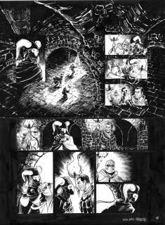 Planche originale 15 de LE BOURREAU Tome 3 La Fête des Fous, par Julien CARETTE