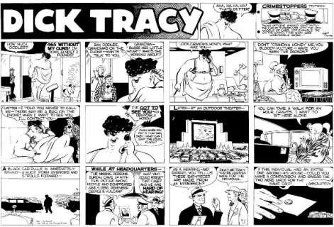 89: Chester Gould Dick Tracy Sunday 9/4/55 | Russ Cochran
