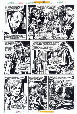 Gene Colan | GENE COLAN 1976 TOMB OF DRACULA #41 P.10 – BLADE! | Tri-State Original Art